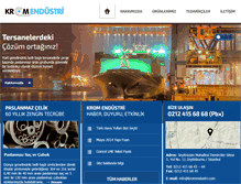 Tablet Screenshot of kromendustri.com